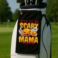 This Is My Scary Mama Costume Golf Towel thumb 2