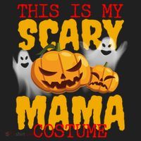 This Is My Scary Mama Costume Golf Towel thumb 3