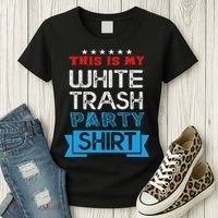 This Is My White Trash Party Funny Quotes Sayings Humor Joke Women's T-Shirt thumb 3