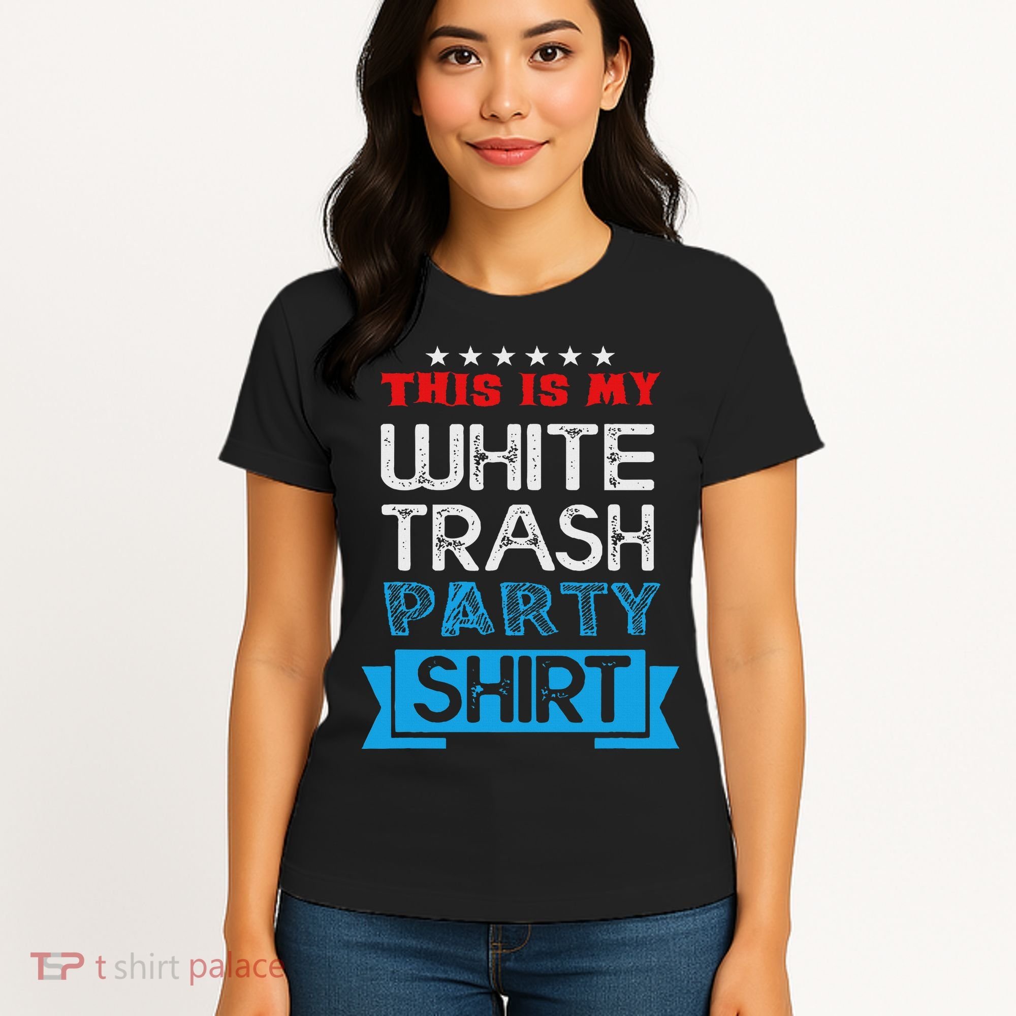 This Is My White Trash Party Funny Quotes Sayings Humor Joke Women's T-Shirt