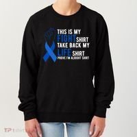 This Is My Fight Colon Cancer Awareness Women's Sweatshirt thumb 0