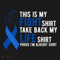 This Is My Fight Colon Cancer Awareness Toddler Hoodie thumb 2