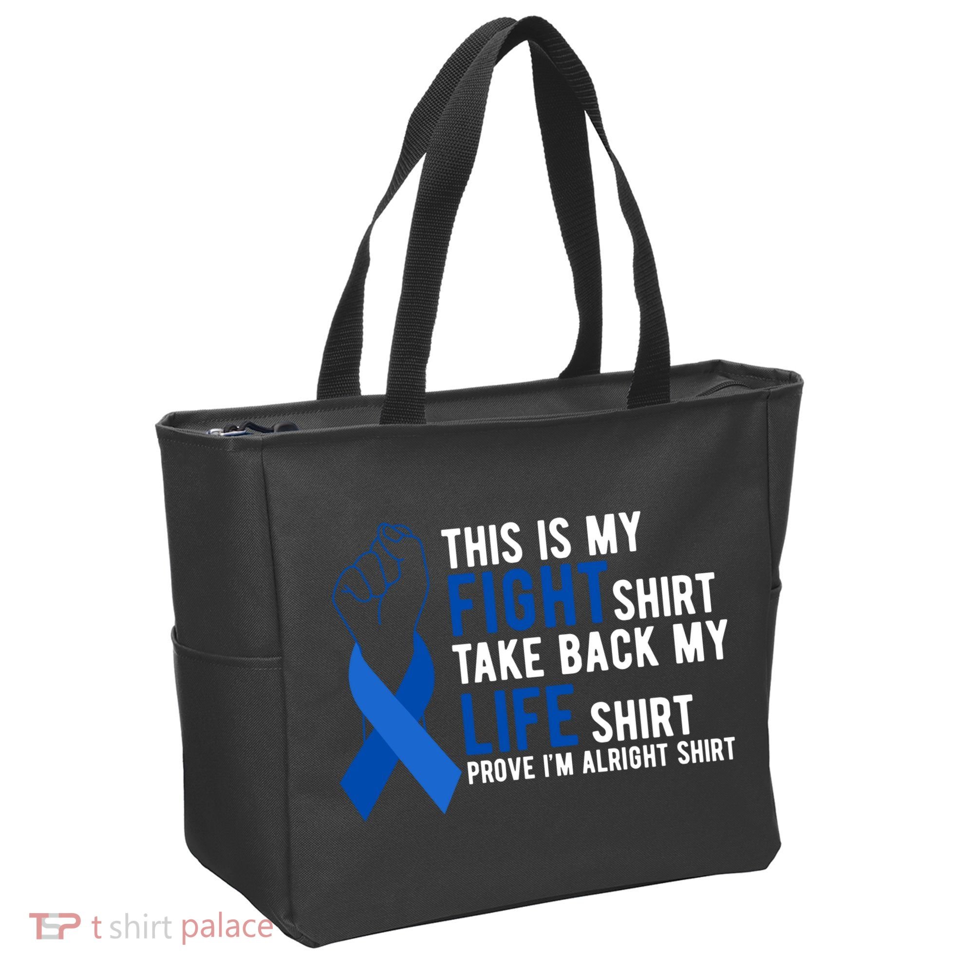This Is My Fight Colon Cancer Awareness Tote Bag