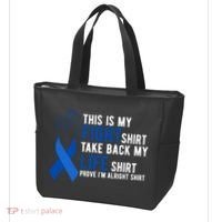 This Is My Fight Colon Cancer Awareness Tote Bag thumb 3