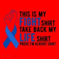 This Is My Fight Colon Cancer Awareness Santa Hat thumb 1