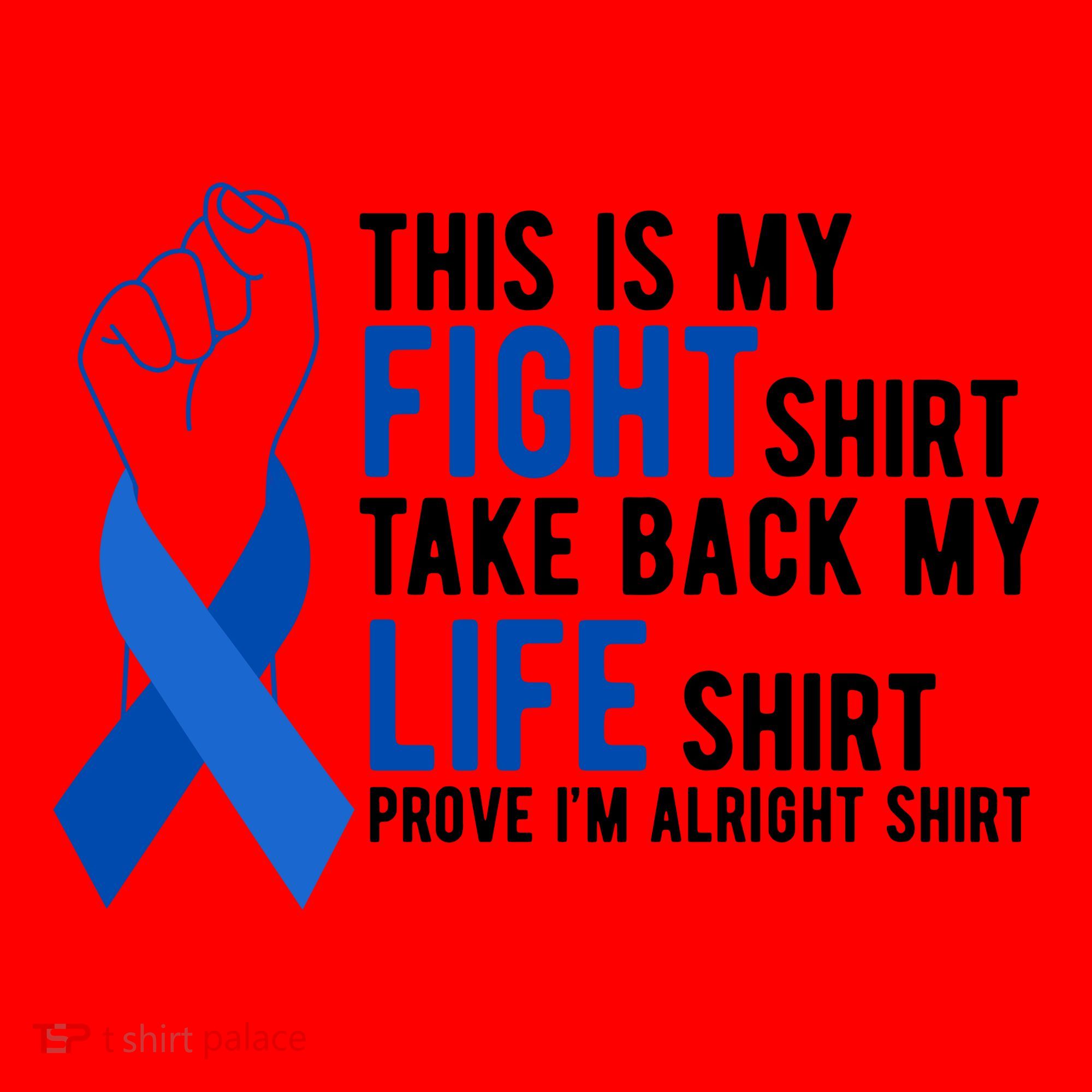 This Is My Fight Colon Cancer Awareness Santa Hat
