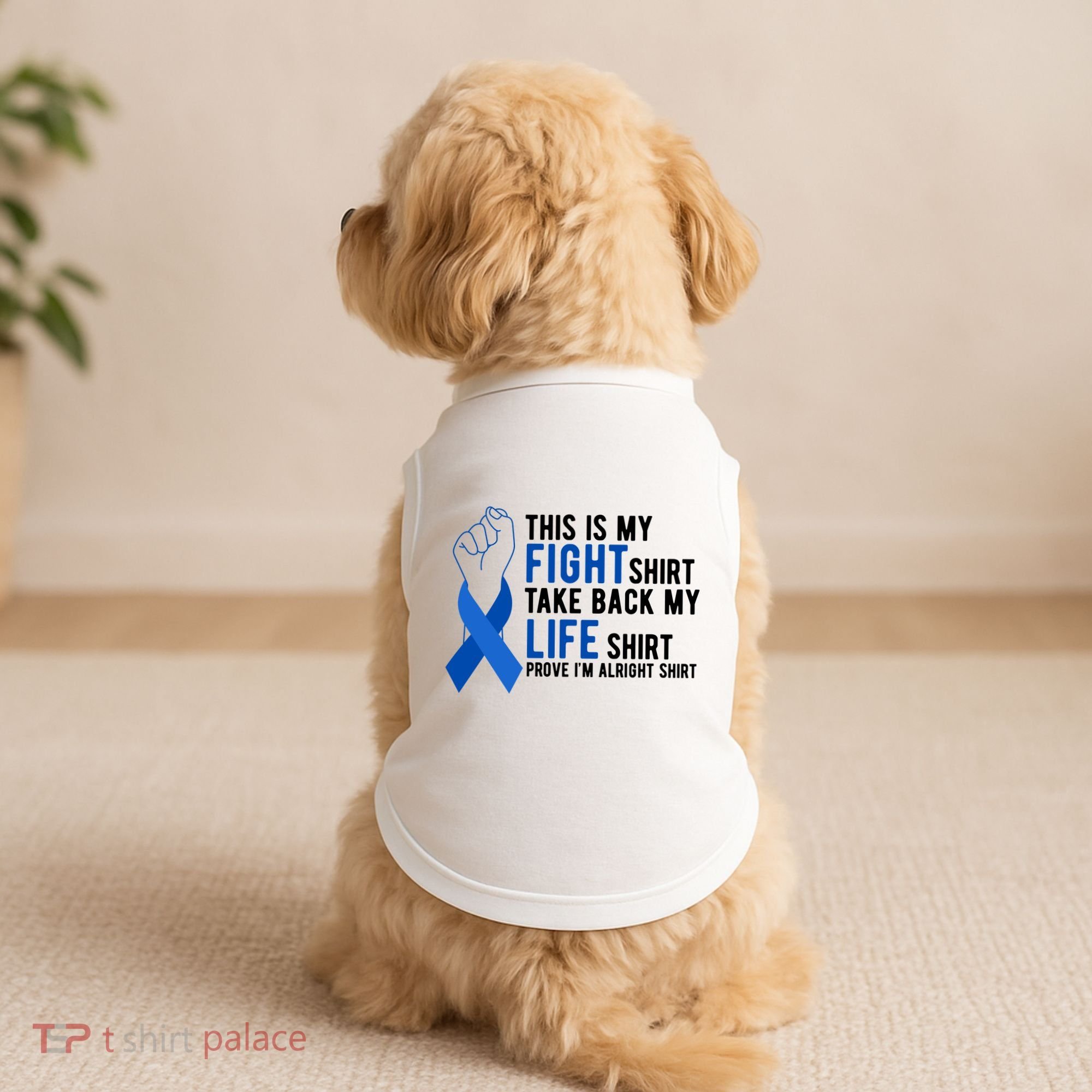 This Is My Fight Colon Cancer Awareness Doggie Tank