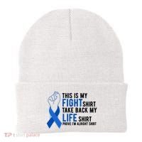 This Is My Fight Colon Cancer Awareness Beanie thumb 0