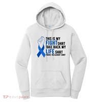 This Is My Fight Colon Cancer Awareness Women's Hoodie thumb 0