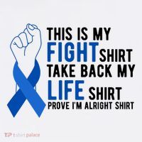 This Is My Fight Colon Cancer Awareness Mousepad thumb 1