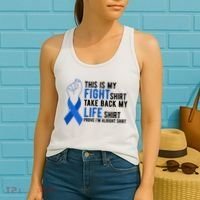 This Is My Fight Colon Cancer Awareness Women's Tank Top thumb 2