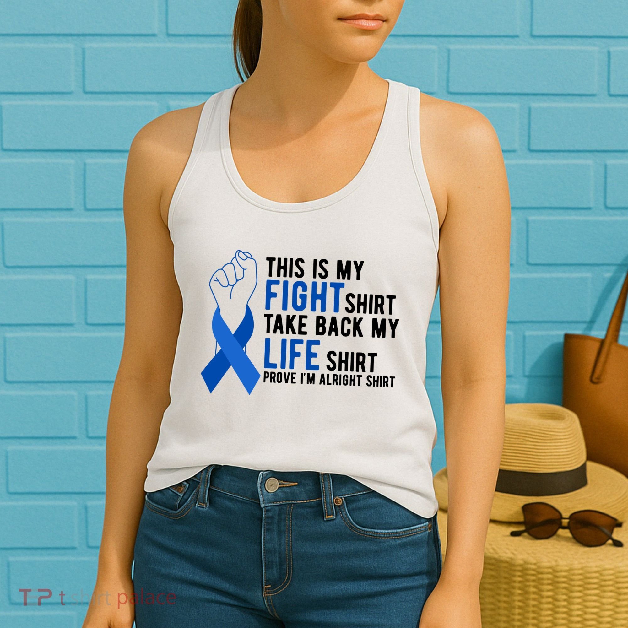 This Is My Fight Colon Cancer Awareness Women's Tank Top