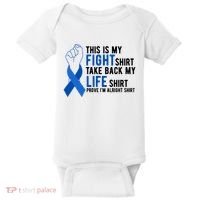 This Is My Fight Colon Cancer Awareness Baby Bodysuit thumb 0
