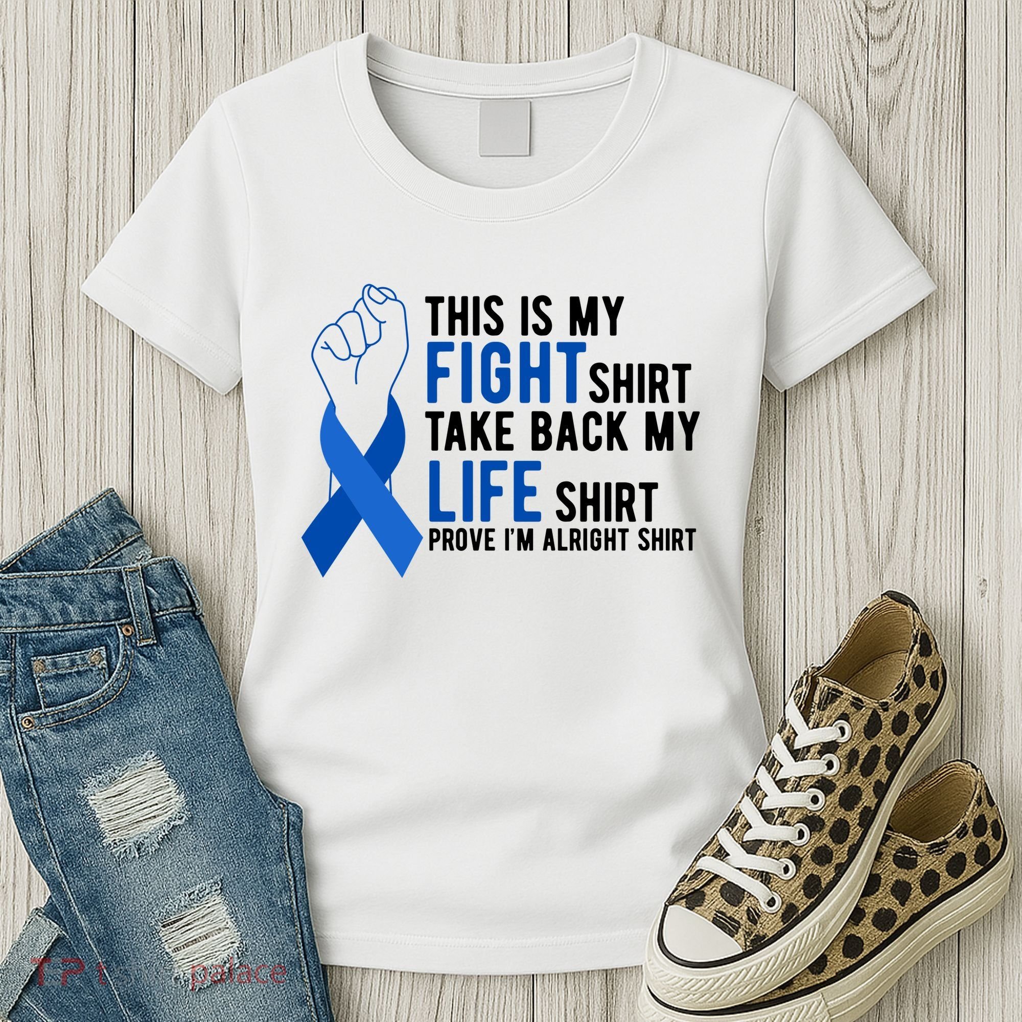 This Is My Fight Colon Cancer Awareness Women's T-Shirt