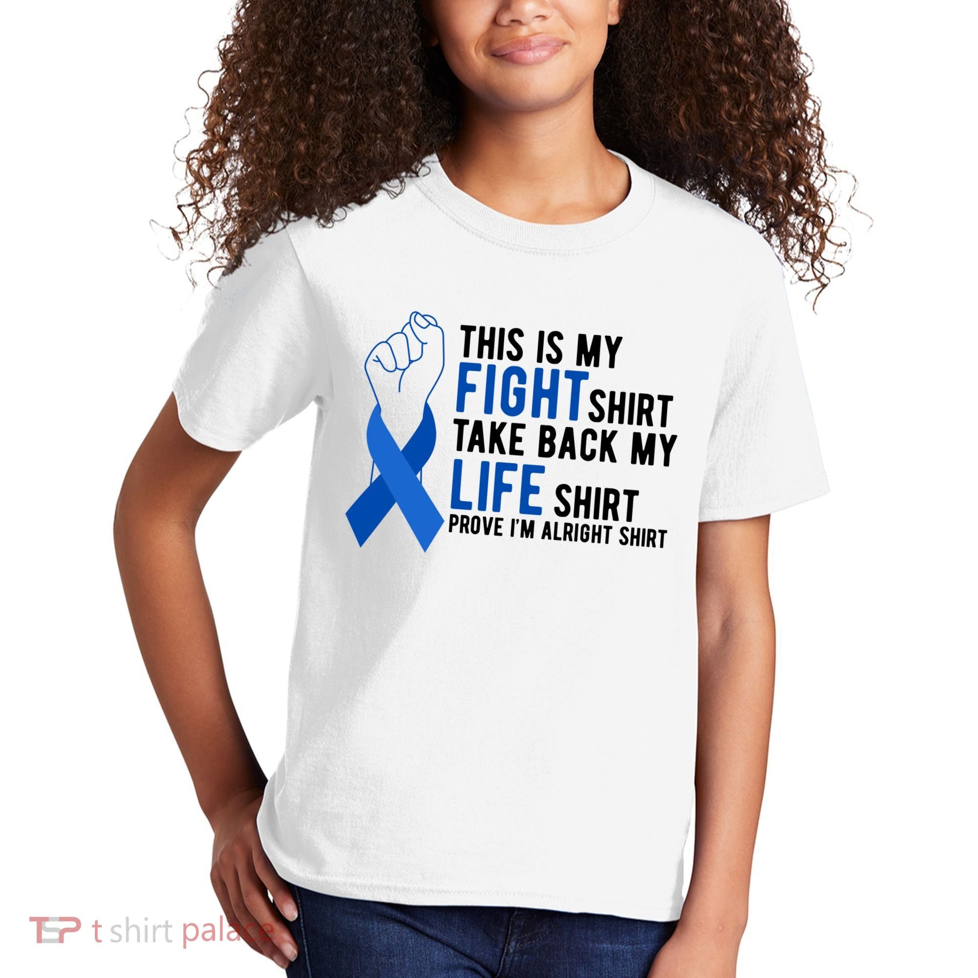 This Is My Fight Colon Cancer Awareness Kids T-Shirt