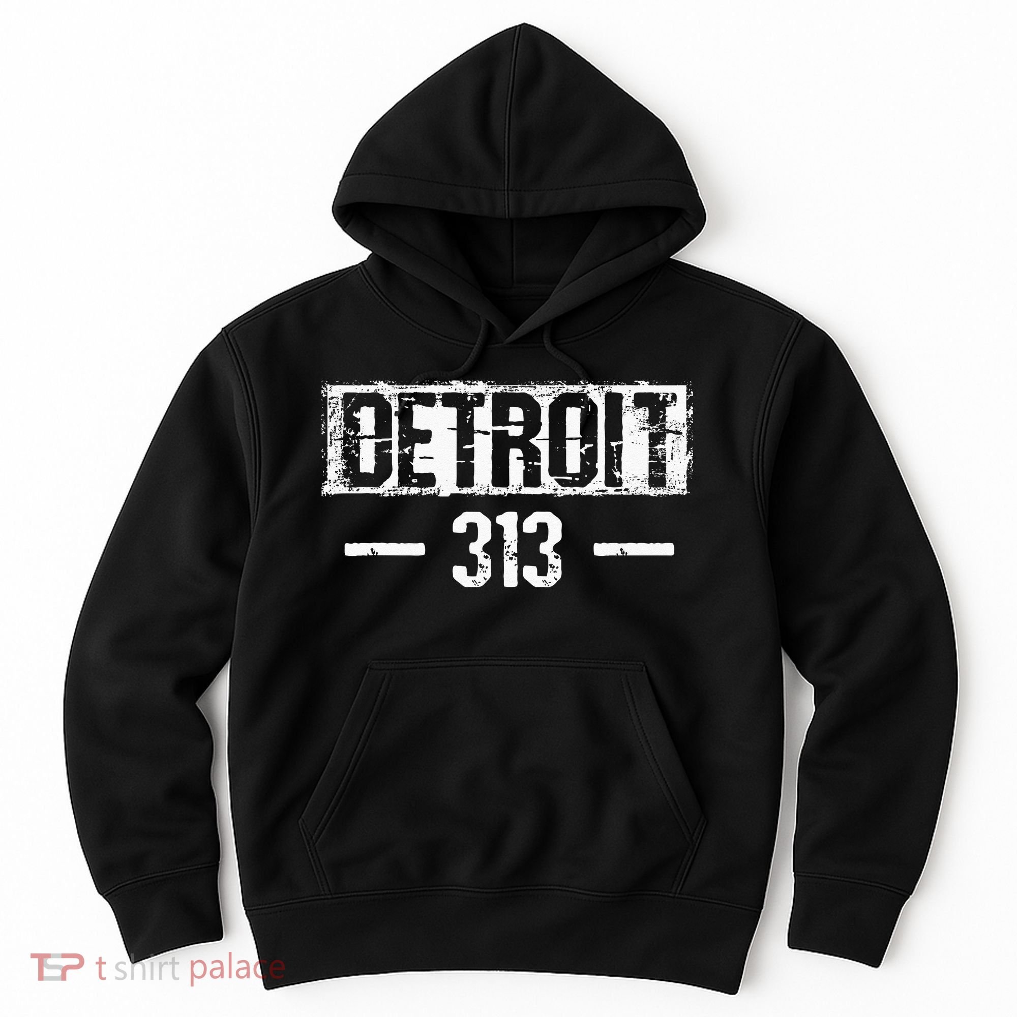 This Is My Detroit 313 Michigan Distressed Hoodie