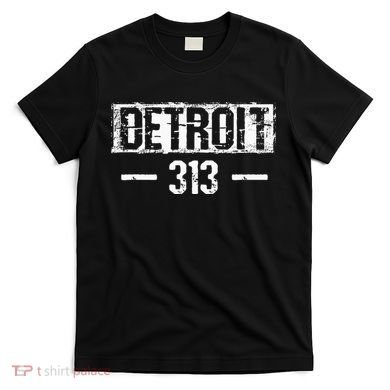 This Is My Detroit 313 Michigan Distressed T-Shirt