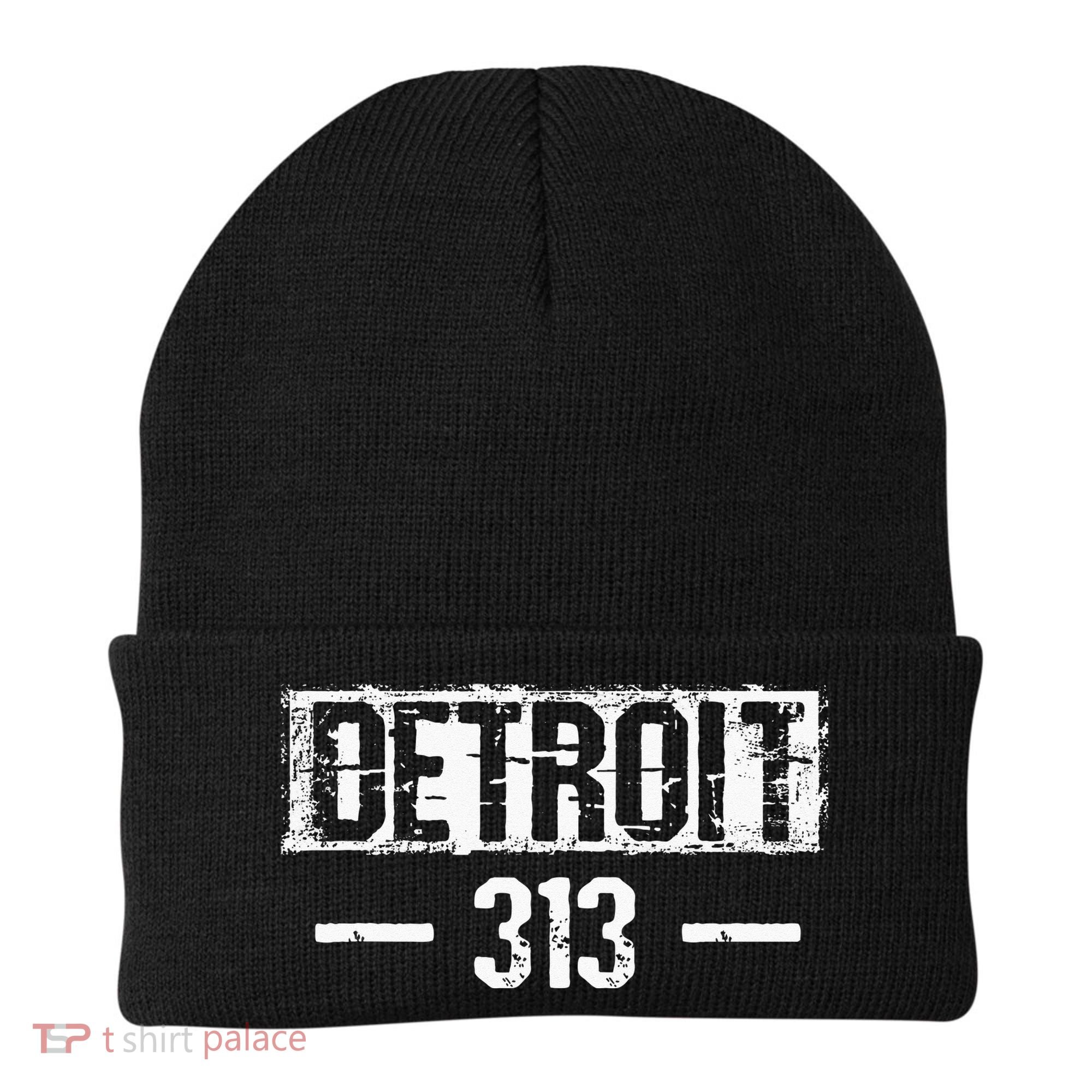 This Is My Detroit 313 Michigan Distressed Beanie