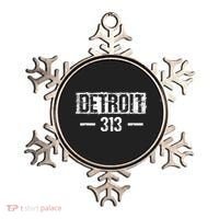 This Is My Detroit 313 Michigan Distressed Ornament thumb 0