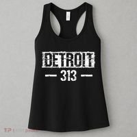 This Is My Detroit 313 Michigan Distressed Women's Tank Top thumb 3