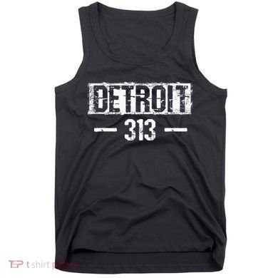 This Is My Detroit 313 Michigan Distressed Tank Top