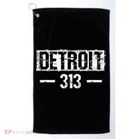 This Is My Detroit 313 Michigan Distressed Golf Towel thumb 0