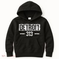 This Is My Detroit 313 Michigan Distressed Kids Hoodie thumb 0