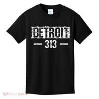 This Is My Detroit 313 Michigan Distressed Kids T-Shirt thumb 0