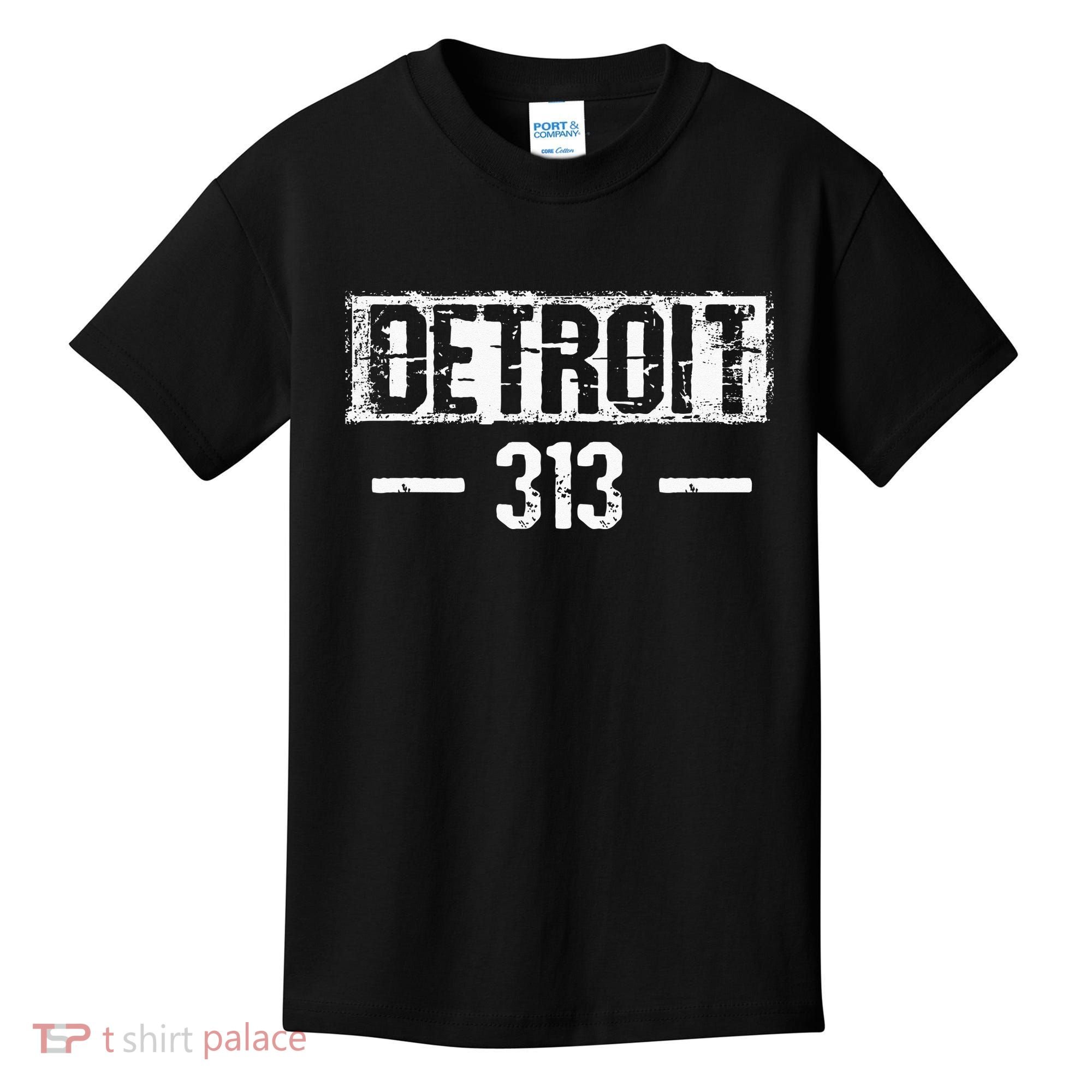 This Is My Detroit 313 Michigan Distressed Kids T-Shirt