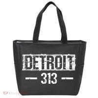 This Is My Detroit 313 Michigan Distressed Tote Bag thumb 0