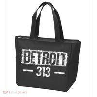 This Is My Detroit 313 Michigan Distressed Tote Bag thumb 3