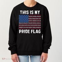This Is My Pride Flag USA US Flag Patriotic Women's Sweatshirt thumb 0