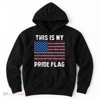 This Is My Pride Flag USA US Flag Patriotic Hoodie thumb 0