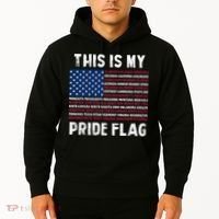 This Is My Pride Flag USA US Flag Patriotic Hoodie thumb 2