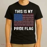 This Is My Pride Flag USA US Flag Patriotic T-Shirt thumb 3