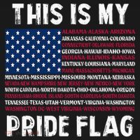This Is My Pride Flag USA US Flag Patriotic T-Shirt thumb 7