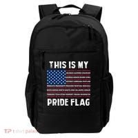 This Is My Pride Flag USA US Flag Patriotic Backpack thumb 0