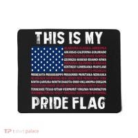 This Is My Pride Flag USA US Flag Patriotic Mousepad thumb 0