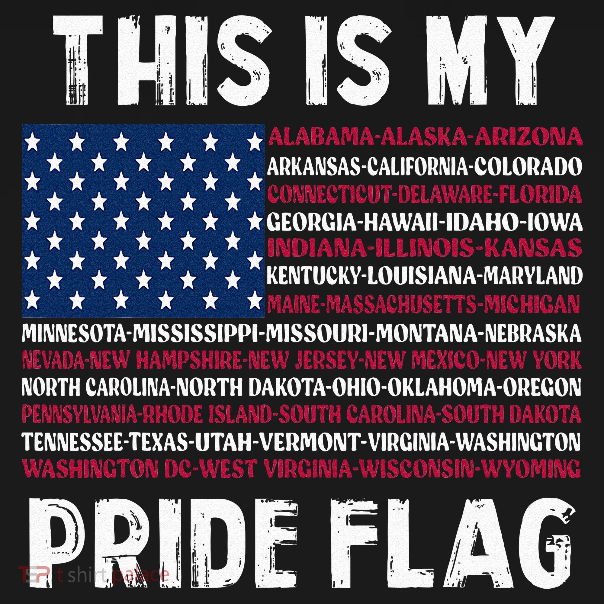 This Is My Pride Flag USA US Flag Patriotic Mousepad