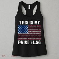 This Is My Pride Flag USA US Flag Patriotic Women's Tank Top thumb 3