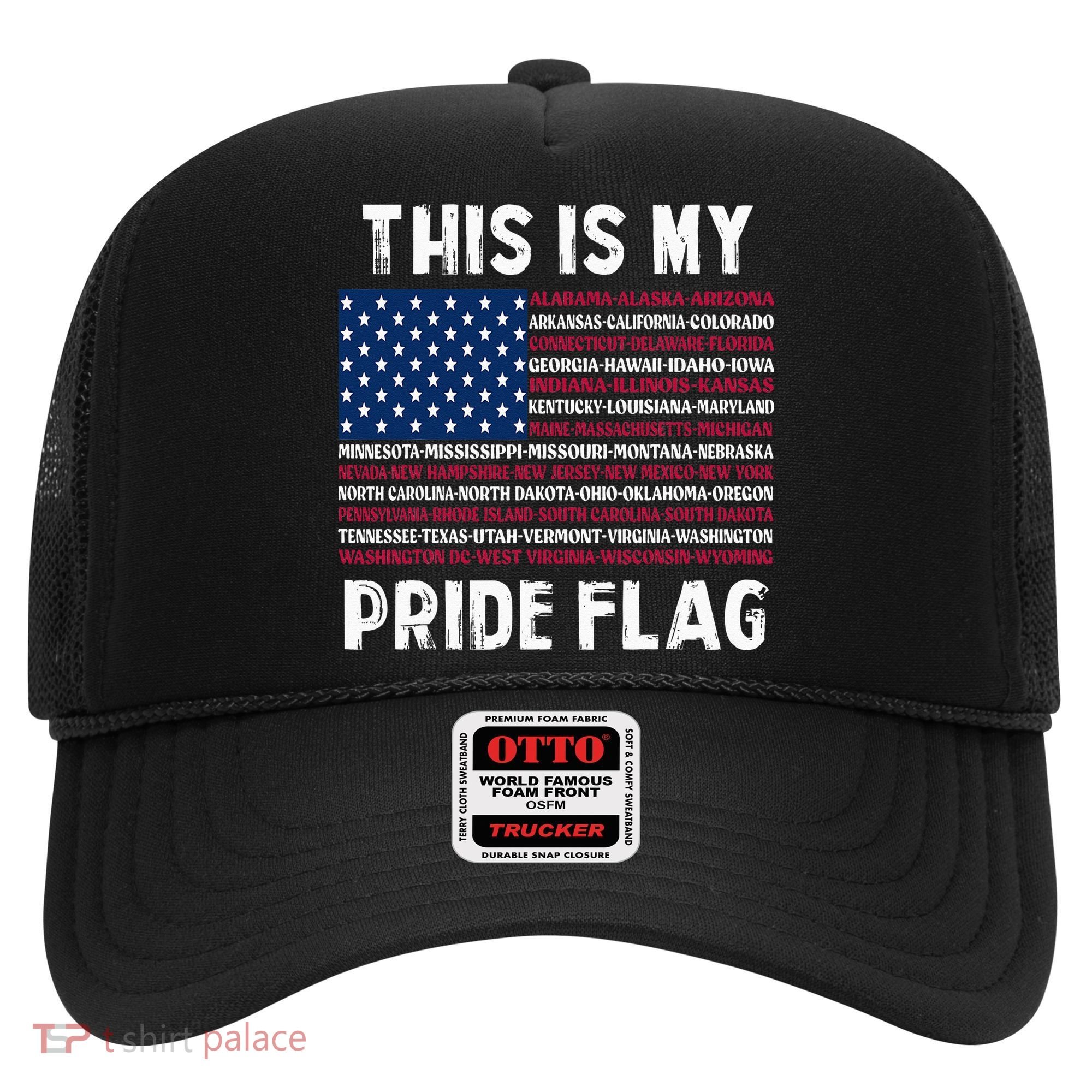 This Is My Pride Flag USA US Flag Patriotic Hat
