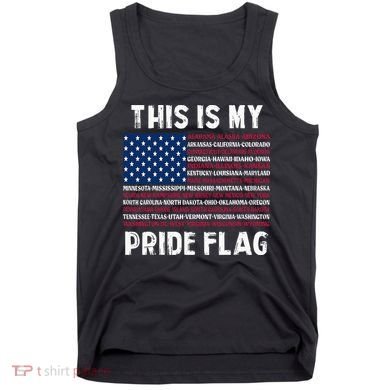 This Is My Pride Flag USA US Flag Patriotic Tank Top