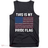 This Is My Pride Flag USA US Flag Patriotic Tank Top thumb 0