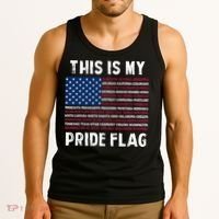 This Is My Pride Flag USA US Flag Patriotic Tank Top thumb 3