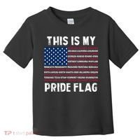 This Is My Pride Flag USA US Flag Patriotic Toddler T-Shirt thumb 0