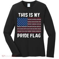This Is My Pride Flag USA US Flag Patriotic Women's Long Sleeve Shirt thumb 0