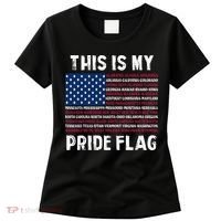 This Is My Pride Flag USA US Flag Patriotic Women's T-Shirt thumb 0