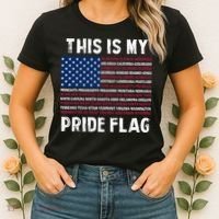 This Is My Pride Flag USA US Flag Patriotic Women's T-Shirt thumb 2
