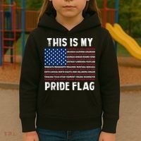 This Is My Pride Flag USA US Flag Patriotic Kids Hoodie thumb 3