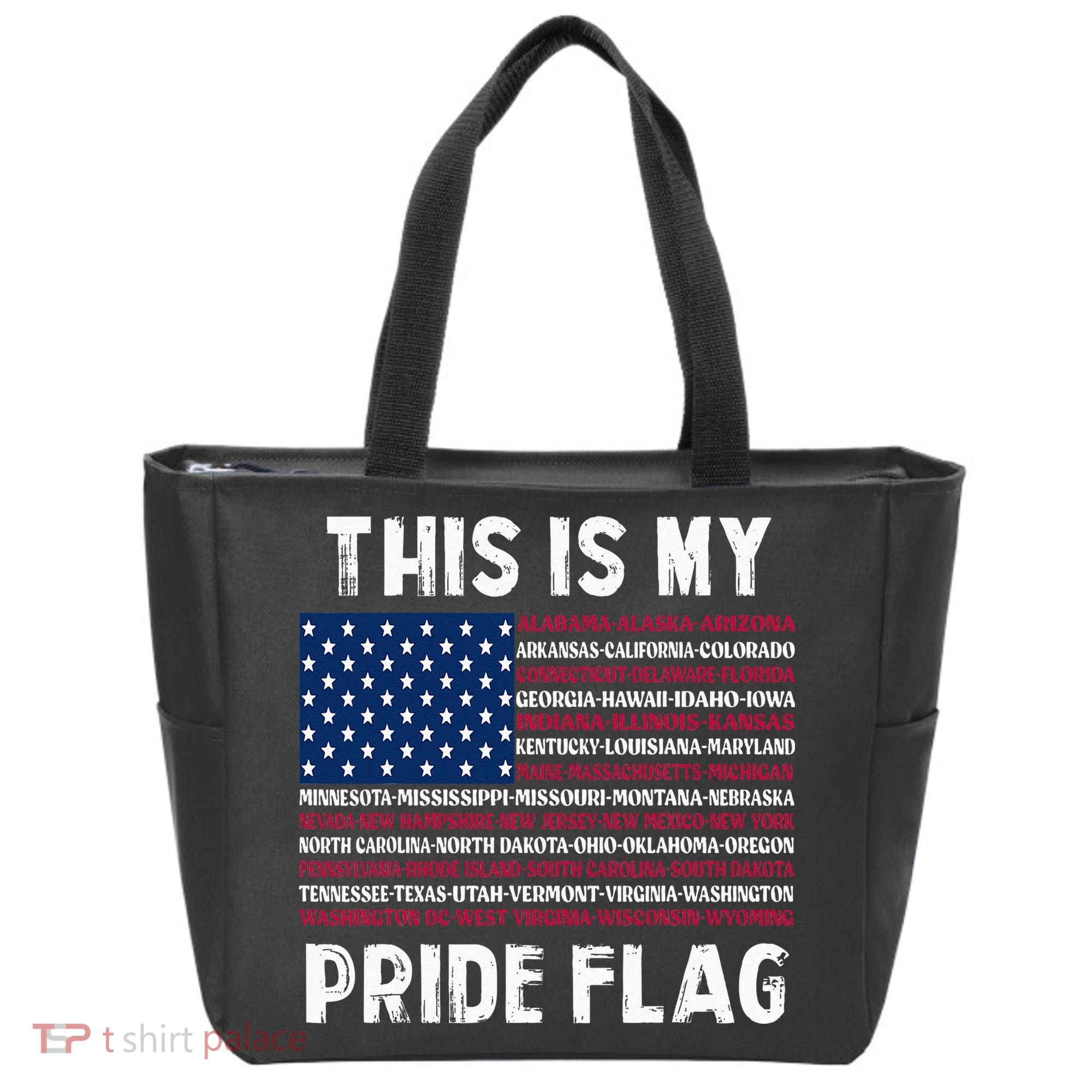 This Is My Pride Flag USA US Flag Patriotic Tote Bag